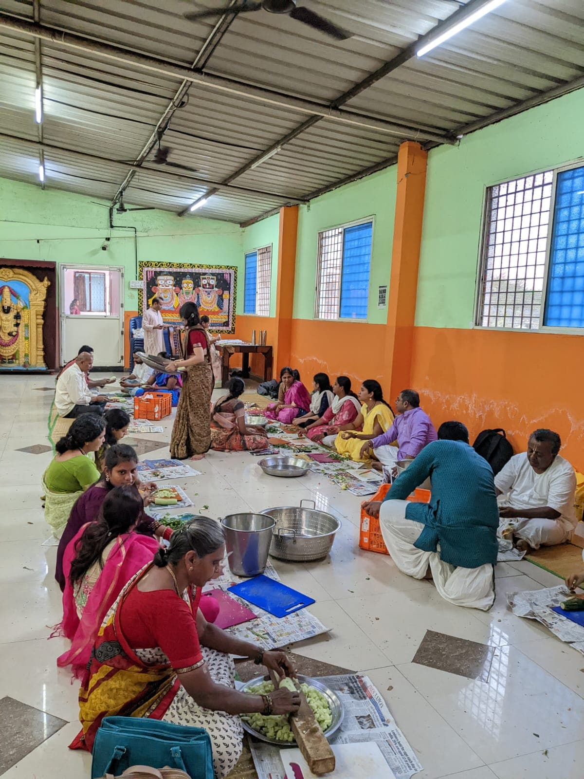 Cooking preparations for prasadam