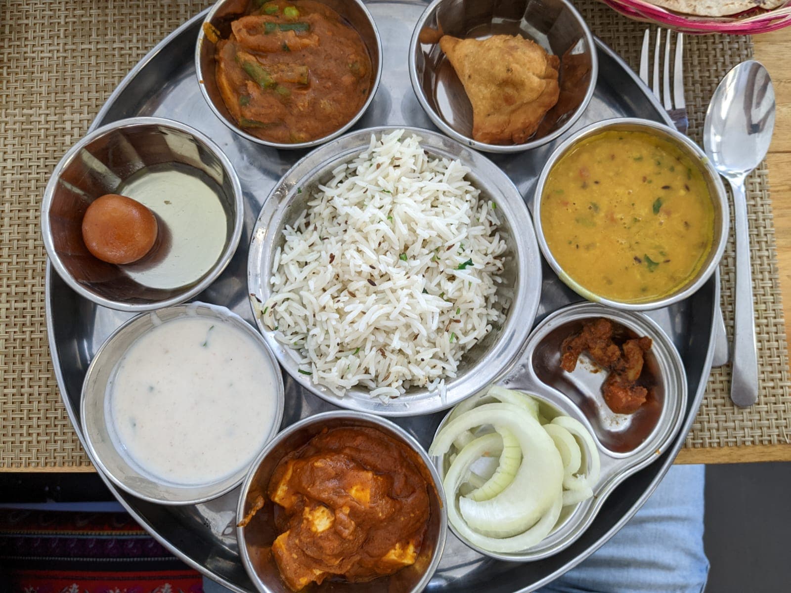 Prasadam ready to be served to devotees
