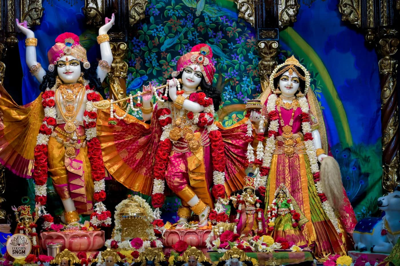 Sri Sri Radha Krishna at ISKCON Sanjay Nagar altar