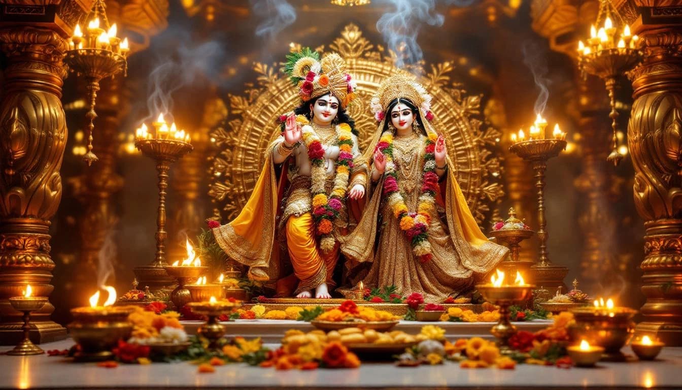 ISKCON Sanjay Nagar temple altar